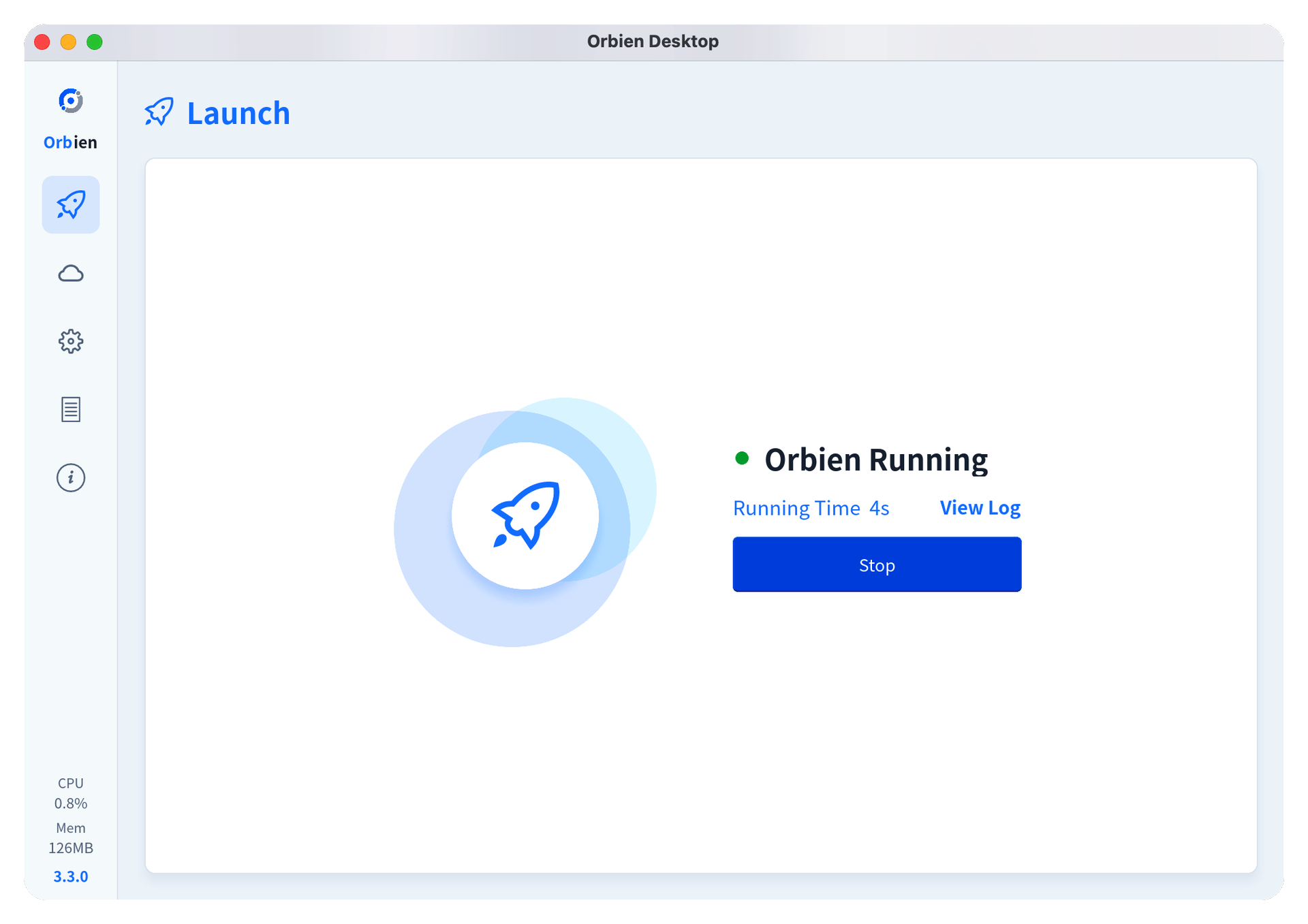 Orbien Desktop client demo