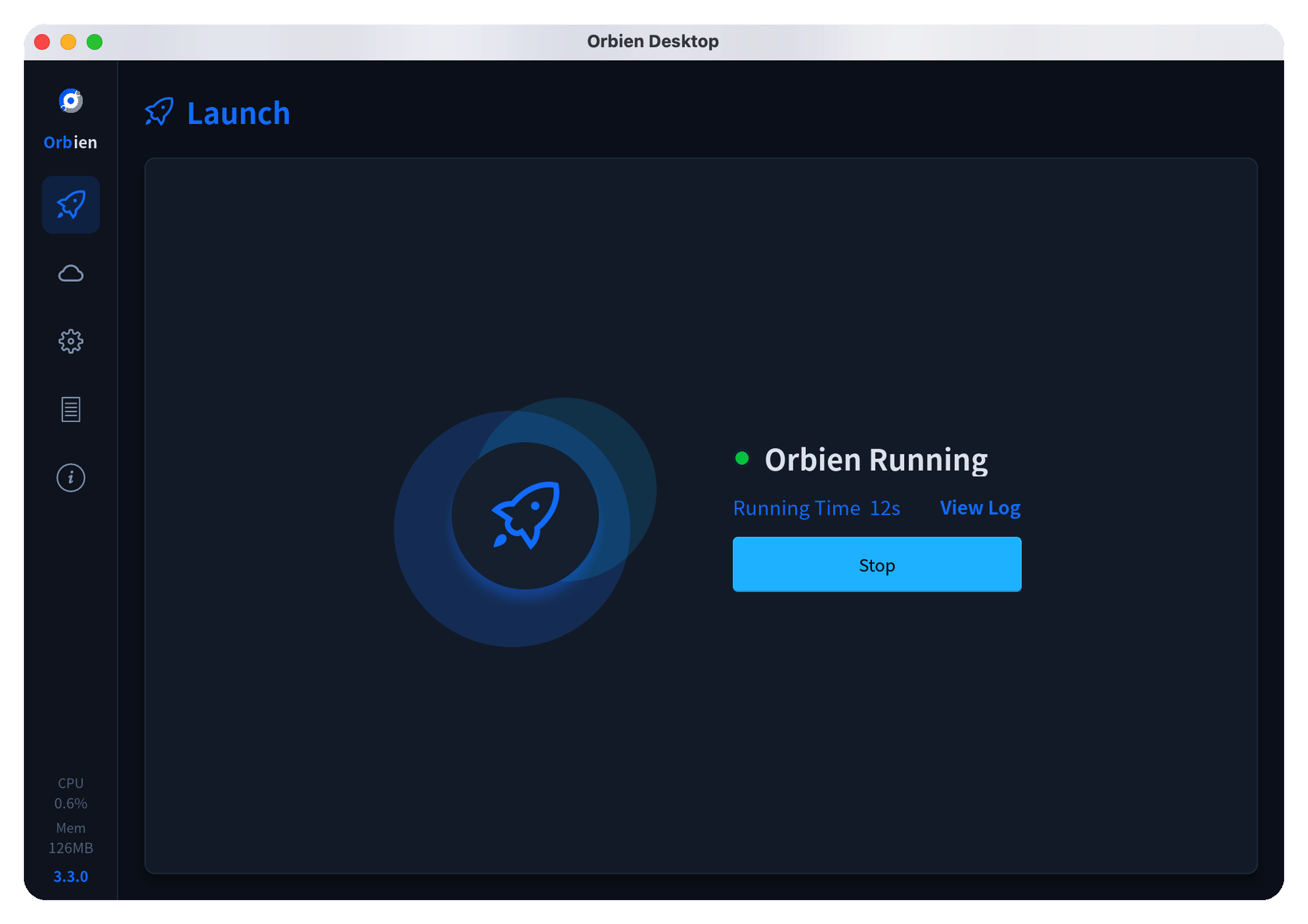 Orbien Desktop client demo